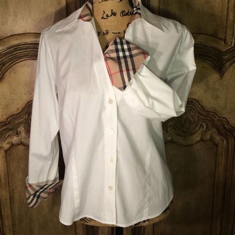 white burberry shirt womens|burberry white shirt price.